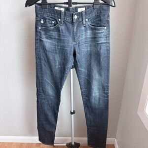 AG Jeans Adriano Goldschmied The Nikki Relaxed Skinny Dark Wash Jeans Size 26R